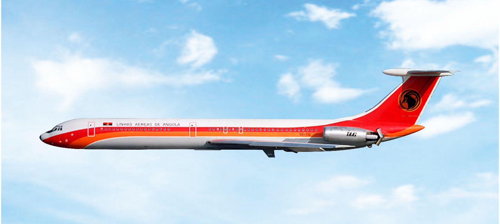 12084 Phoenix TAAG Angola Airlines / TAAGアンゴラ航空 IL-62M  D2-TIG 1:400