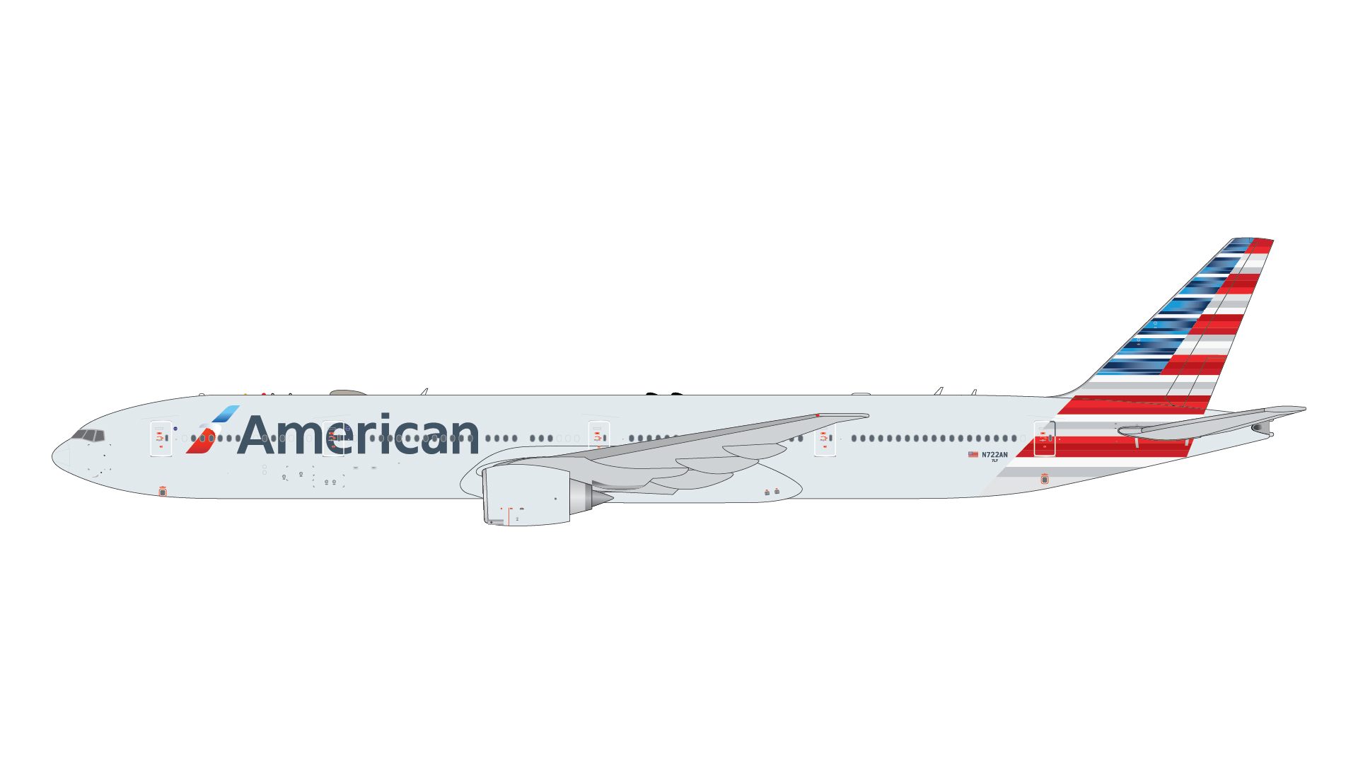 GJAAL2303 GEMINI JETS American Airlines / アメリカン航空 B777-300ER N722AN 1:400