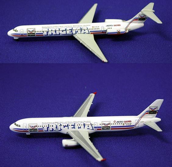 510639 Herpa AERO LLOYD / アエロロイド MD-83 & A321 2機ｾｯﾄ D-ALLE & D-ALAK TRIGEMA 2機ｾｯﾄ 1:500 完売しました