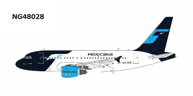 NG48028 NG MODELS MEXICANA / メキシカーナ航空 メヒカーナ A318-100 XA-UBS 1:400 お取り寄せ