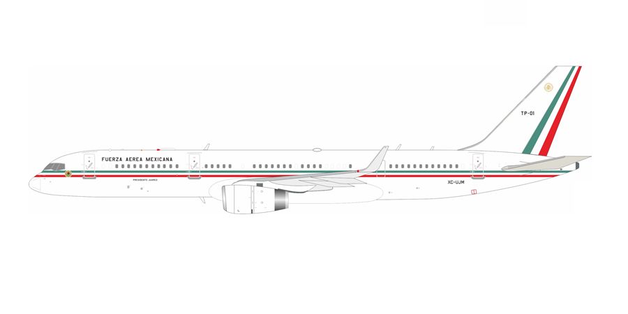 IF752TP01 IN Flight200 Mexico Air Force / メキシコ空軍 B757-200 TP-01 XC-UJM スタンド付き 1:200 メーカー完売