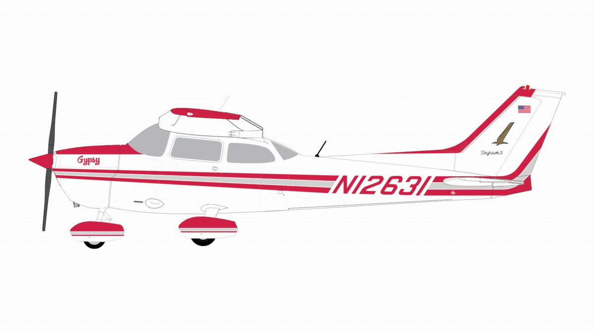 GGCES021  Gemini General aviation Private / プライベートジェット Cessna 172S  N12631 1:72 お取り寄せ