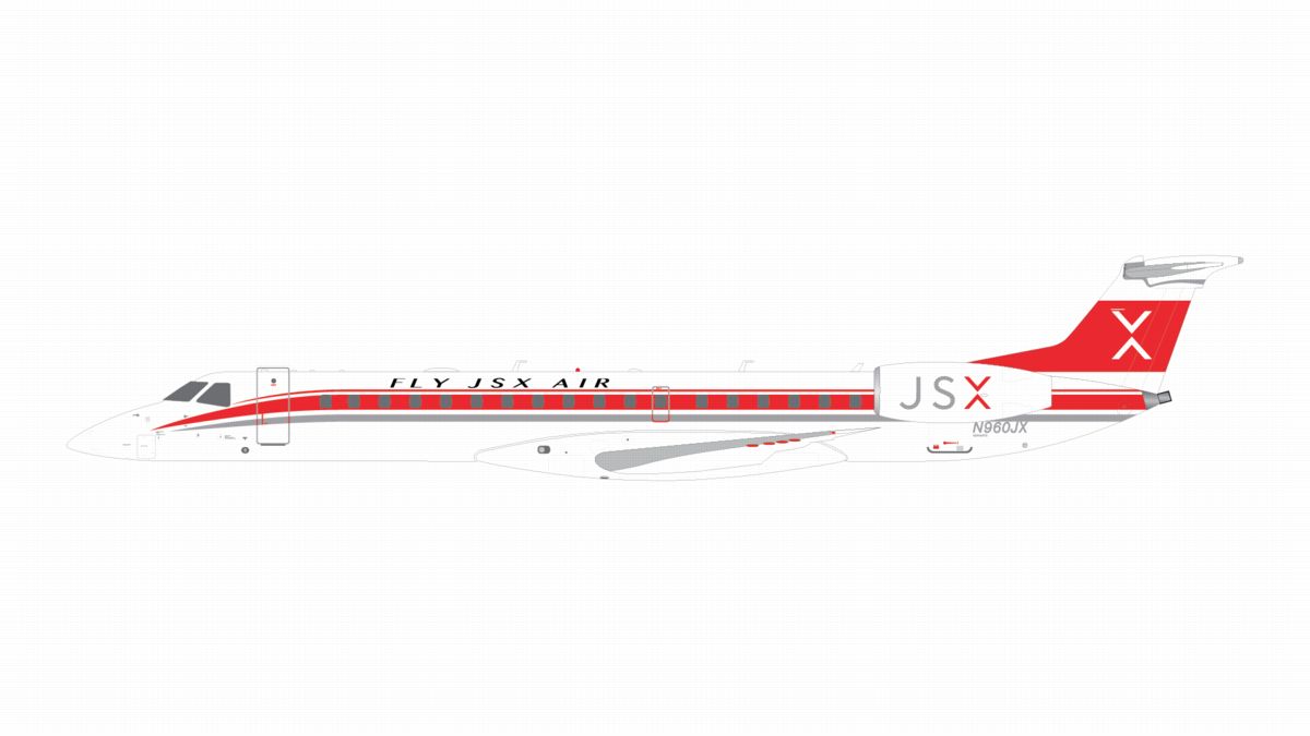 GJJSX2403 GEMINI JETS JSX Air (JetSuiteX) / ジェットスウィートX retro livery ERJ 145LR N960JX 1:400