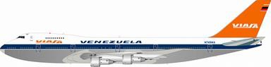 7420217BP IN Flight200 Viasa / ヴィアサ Polished B747-200 9M-MHI スタンド付き 1:200 メーカー完売