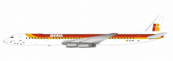 DC863IB082 IN Flight200 Iberia / イベリア航空 DC-8-63 EC-BSD スタンド付き 1:200 メーカー完売