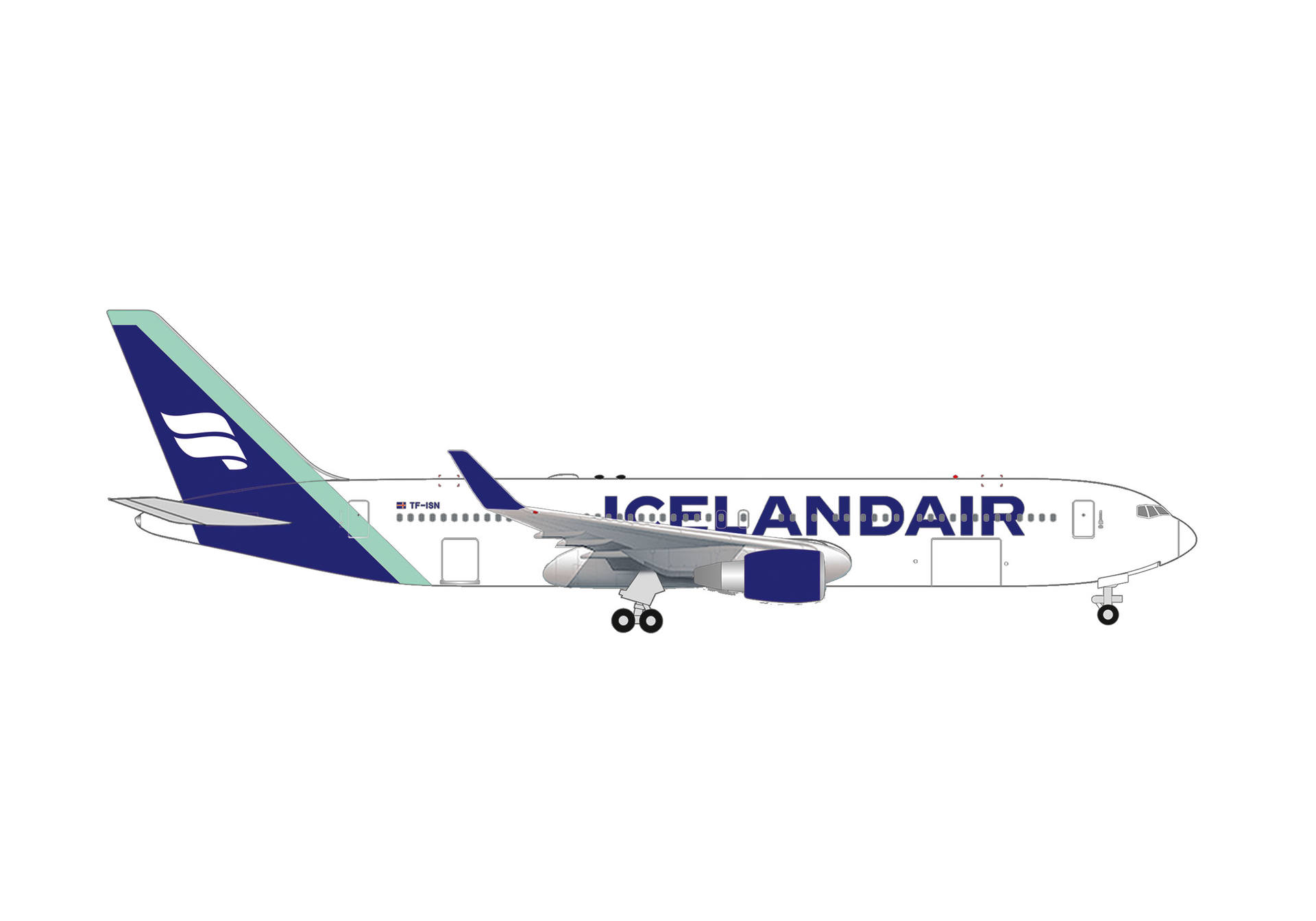 539241 Herpa Icelandair / アイスランド航空 B767-300 TF-ISN Svörtuborgir 1:500 予約
