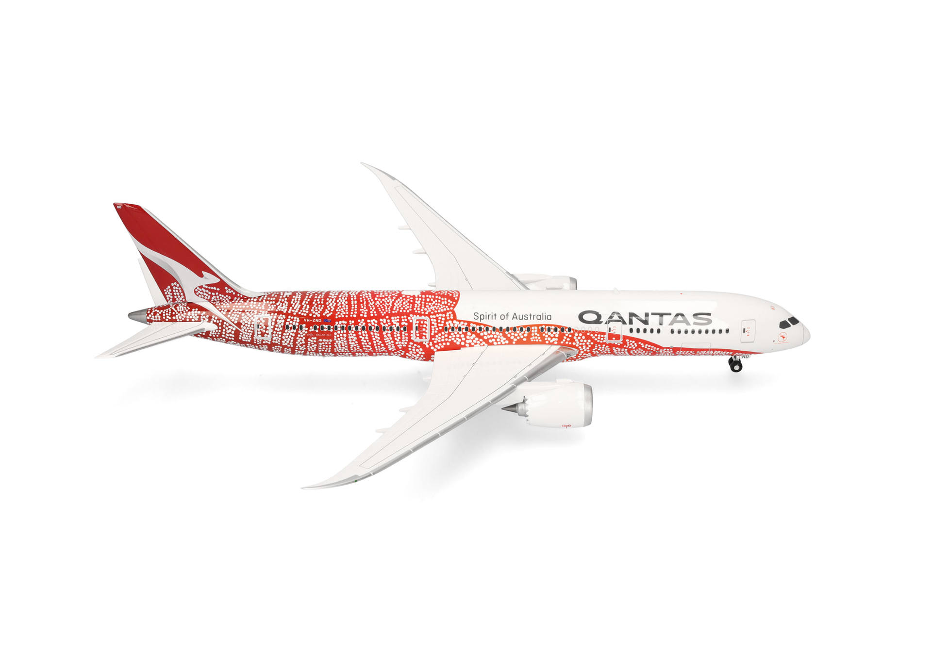 574099 Herpa Qantas Airways / カンタス航空 B787-9 VH-ZND "Yam Dreaming" "Emily Kame Kngwarreye" 1:200 予約