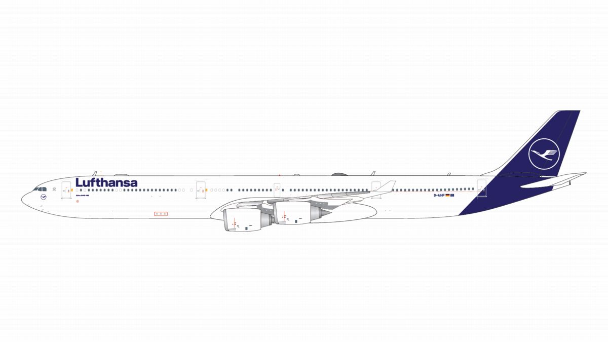 GJDLH2398 GEMINI JETS Lufthansa / ルフトハンザドイツ航空 A340-600 D-AIHF 1:400