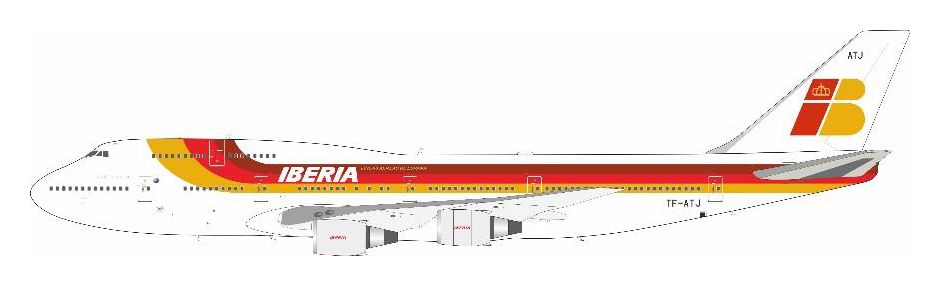 743IB0426 IN Flight200 Iberia / イベリア航空 B747-300 TF-ATJ スタンド付き 1:200 メーカー完売