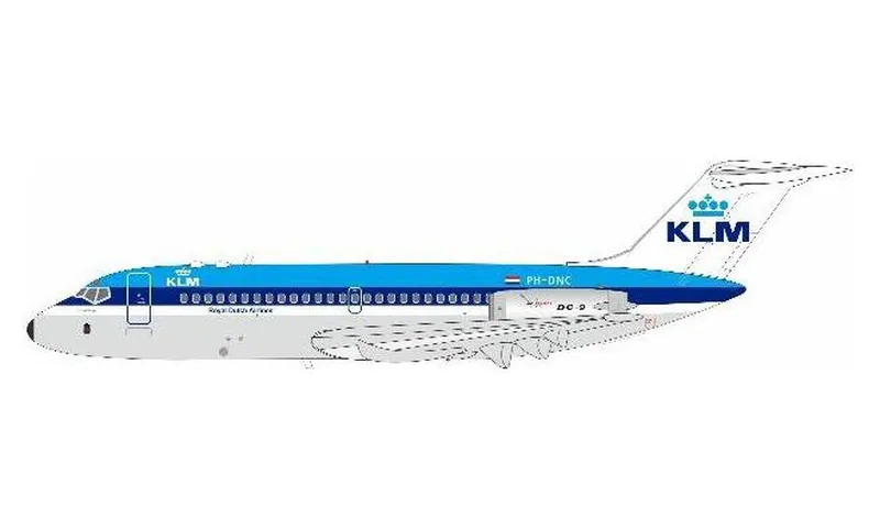 915KL1226 IN Flight200 KLM / KLMオランダ航空 DC-9-15 PH-DNC スタンド付き 1:200 予約