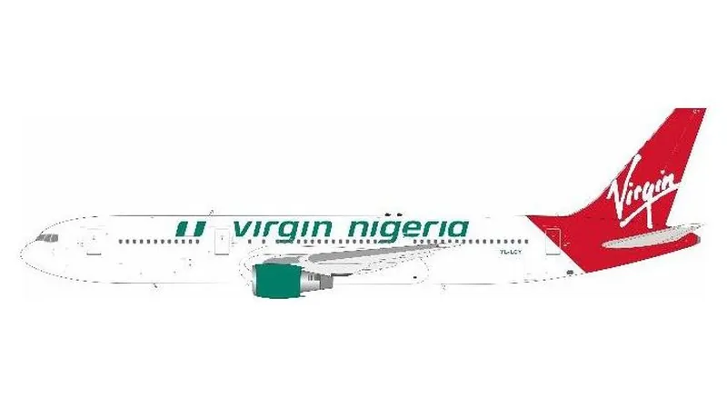 763VR0726 IN Flight200 Virgin Nigeria Airways / ヴァージン・ナイジェリア航空 767-300ER YL-LCY スタンド付き 1:200 予約