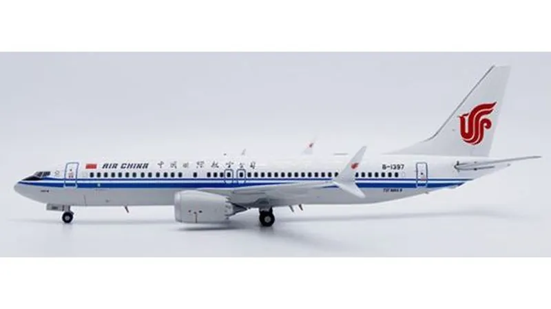 LH2487 JC WING AIR CHINA / 中国国際航空 Boeing 737 MAX8 B-1397 スタンド付 1:200 予約