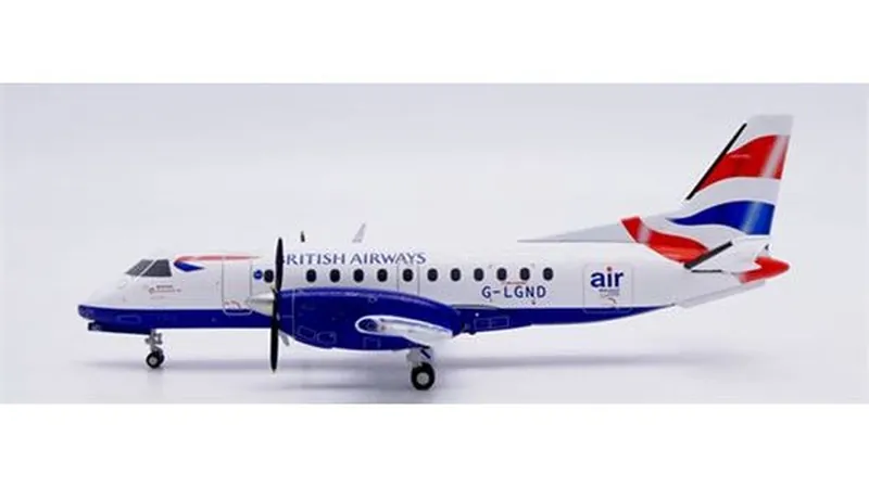 XX20401 JC WING British Airways / 英国航空 ブリティッシュ・エアウェイズ Loganair Saab 340B G-LGND スタンド付 1:200 予約