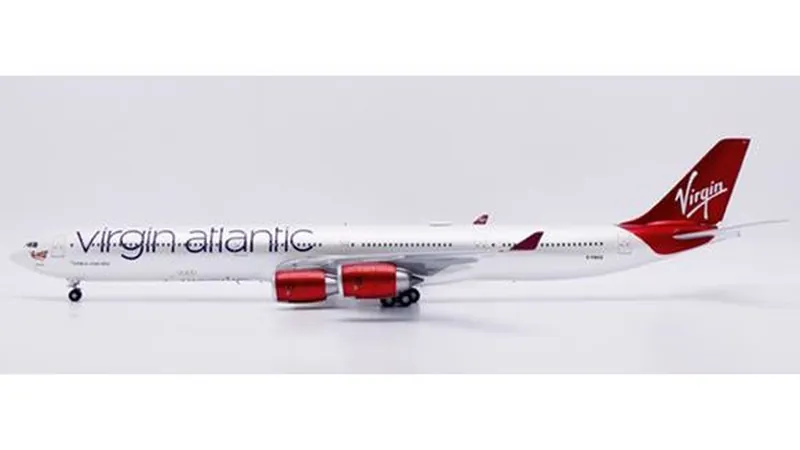 XX20686 JC WING Virgin Atlantic Airways / ヴァージン・アトランティック航空 Surfer Girl A340-600 G-VWEB スタンド付 1:200 予約