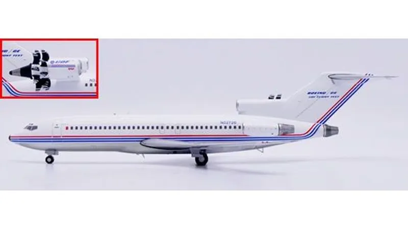XX20817 JC WING Boeing House Color / ボーイングハウスカラー "UDF Flight Test" "Polished" Boeing 727-100 N32720 スタンド付 1:200 予約