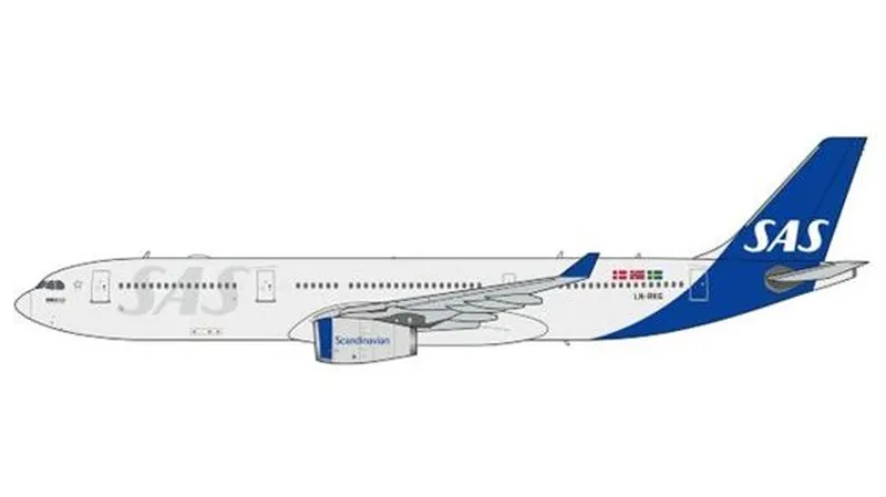 XX40907 JC WING SAS Scandinavian Airlines / スカンジナビア航空 NC A330-300 LN-RKT 1:400 予約