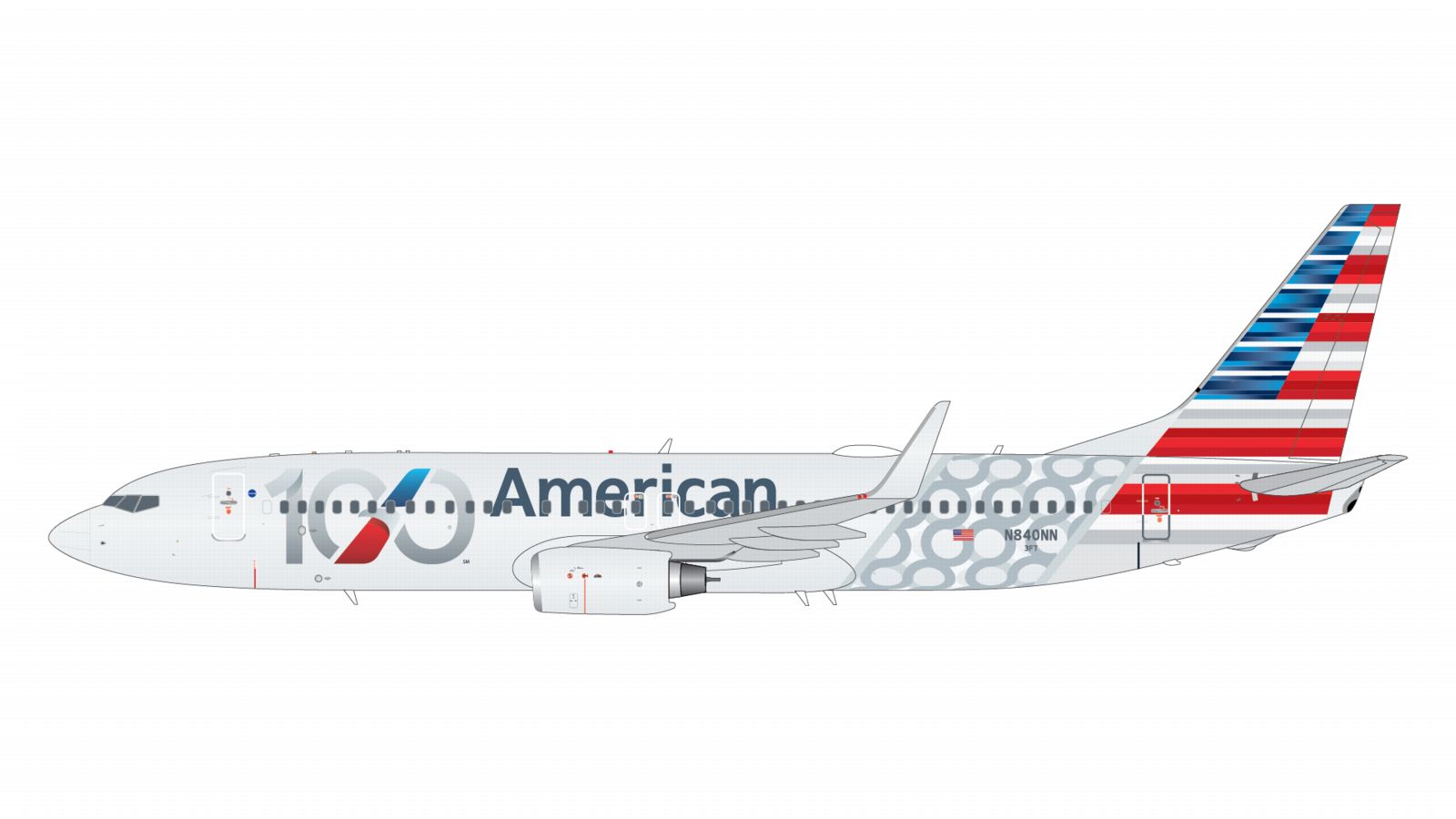 G2AAL1519 GEMINI 200 American Airlines / アメリカン航空 B737-800W N840NN 