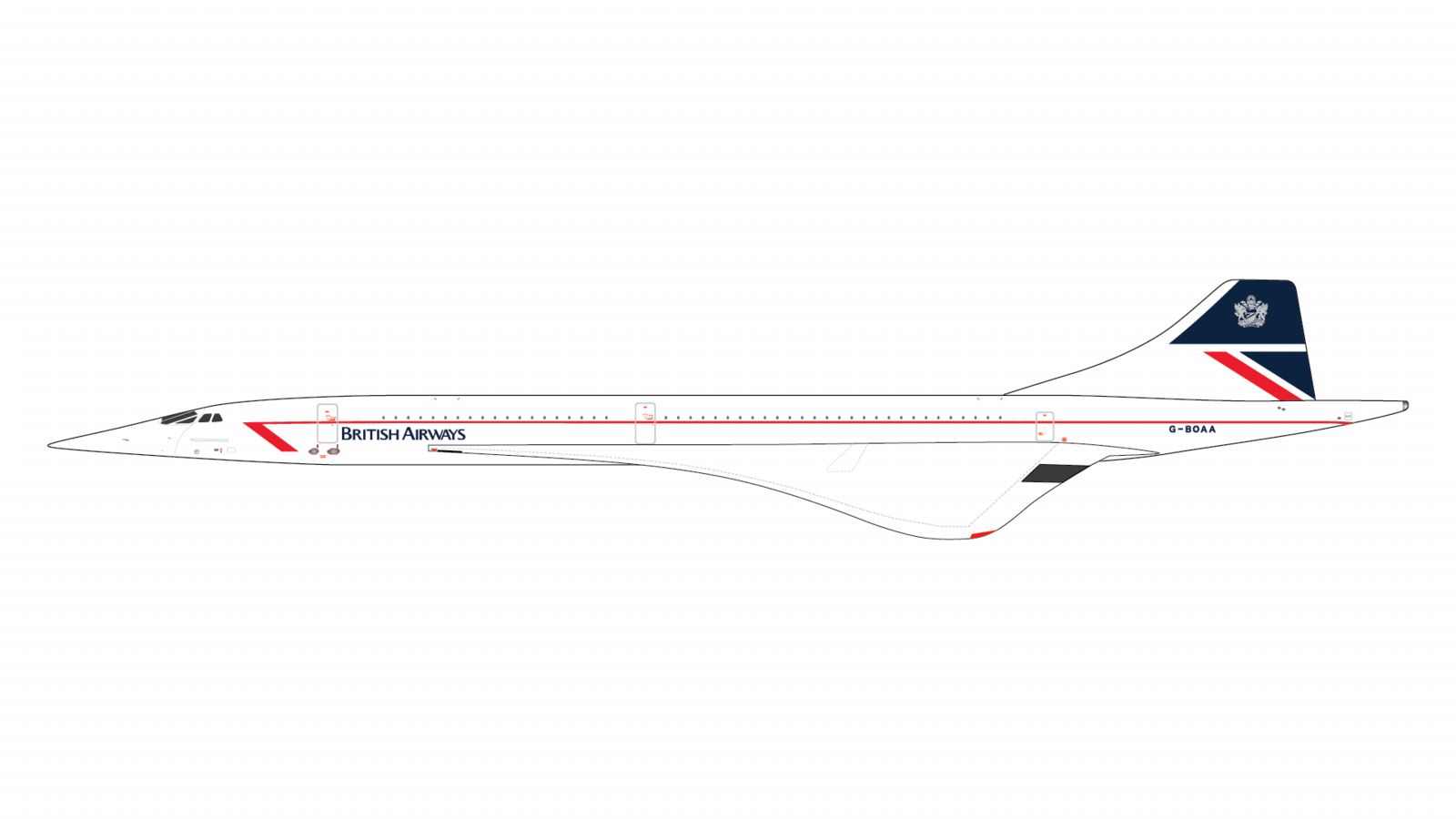 GJBAW2390 GEMINI JETS British Airways / 英国航空 ブリティッシュ・エアウェイズ Landor livery Concorde G-BOAA 1:400 予約