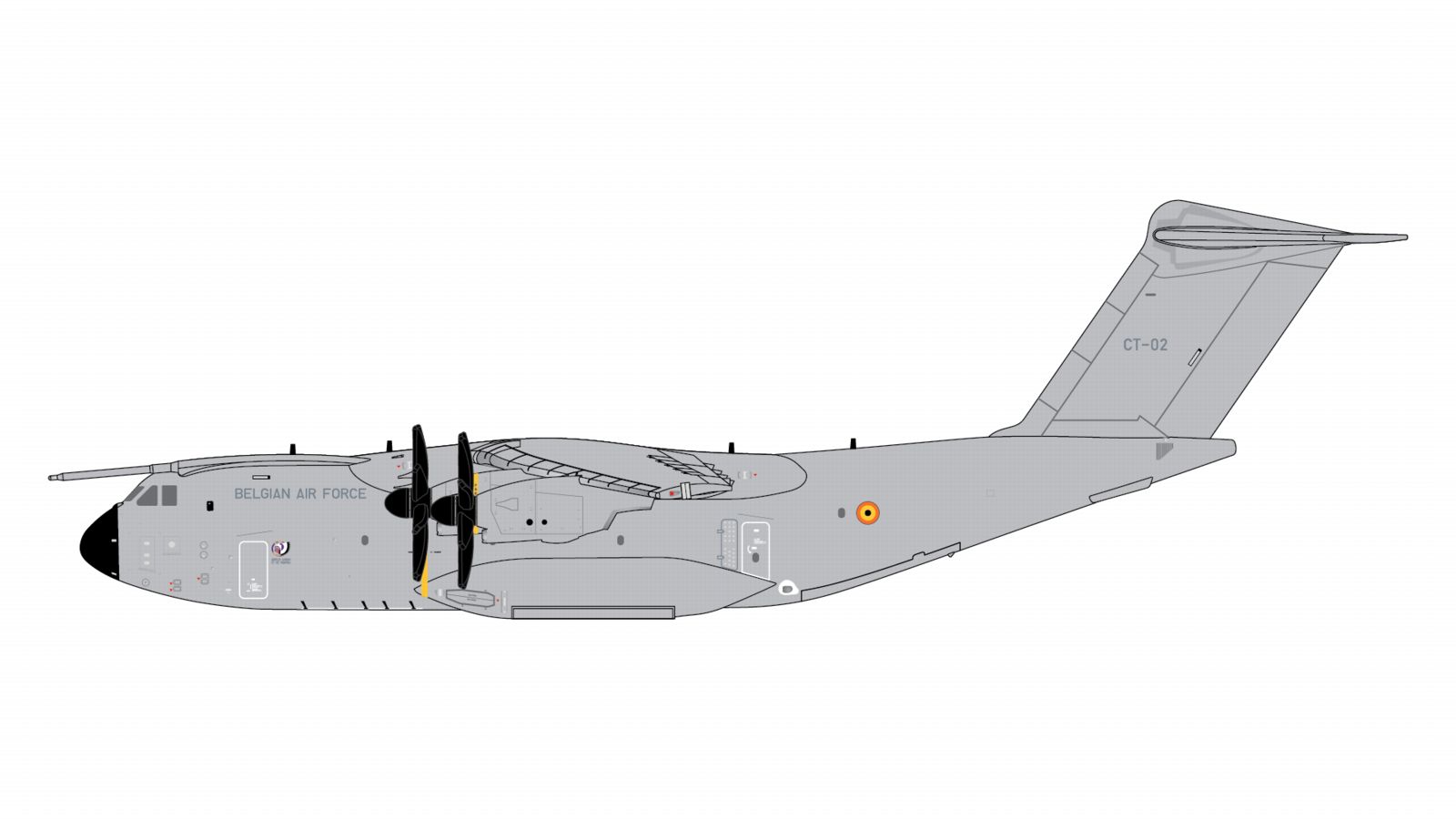 GMBAF156 GEMINI MACS Belgian Air Force / ベルギー空軍 A400M Atlas CT-02  1:400 予約