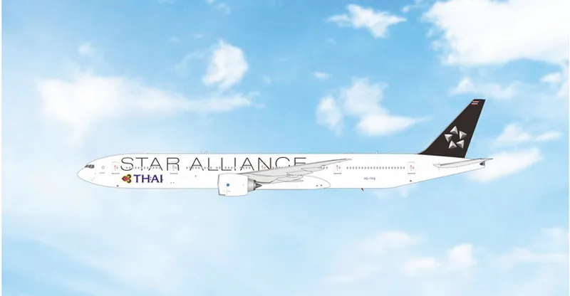 12089 Phoenix Thai Airways / タイ国際航空 Star Alliance B777-300ER HS-TKQ 1:400