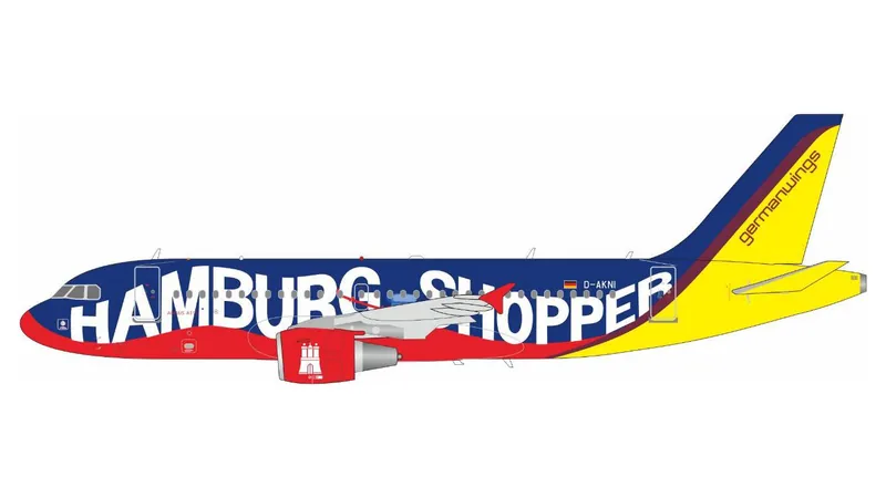 B319KNI B-MODELS Germanwings / ジャーマンウイングス A319-100 D-AKNI 1:200 スタンド付 予約
