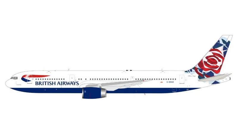 B763BANWB B-MODELS British Airways / 英国航空 ブリティッシュ・エアウェイズ CHELSEA ROSE 767-300ER G-BNWB 1:200 スタンド付 予約