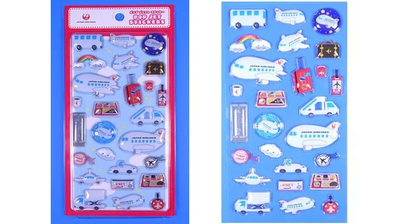 MZ708 JAL / 日本航空 丸彰 ポップ ジェット ステッカー