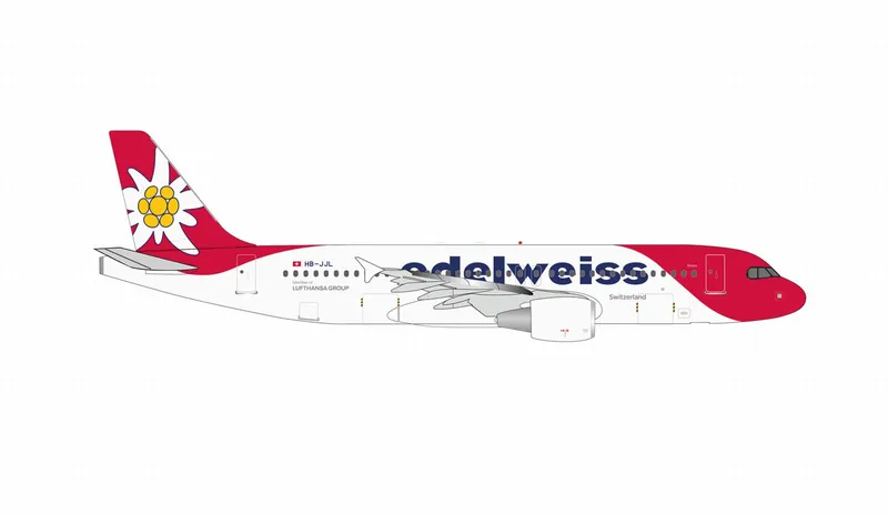 539470 Herpa Edelweiss Air / エーデルワイス航空 A320 HB-JJL Säntis 1:500 予約