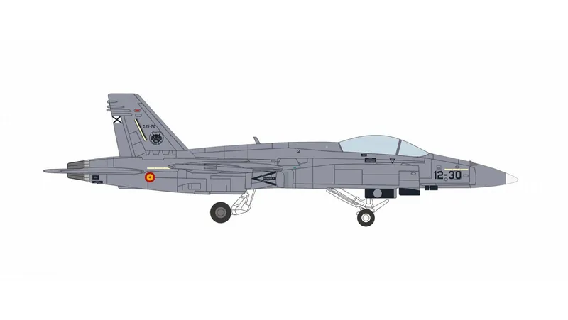 574228 Herpa Spanish Air Force / スペイン空軍 F/A-18 (EF-18) 46386 第12航空団 トレホン空軍基地 C.15-72 1:200 予約
