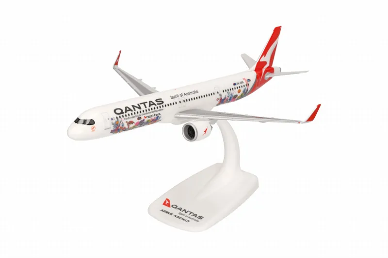615020 Herpa SNAPFIT Qantas Airways / カンタス航空 A321XLR VH-OGG Great Barrier Reef livery 