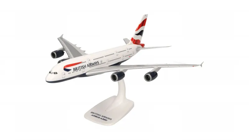 615075 Herpa SNAPFIT British Airways / 英国航空 ブリティッシュ・エアウェイズ A380 G-XLEL 1:250 予約