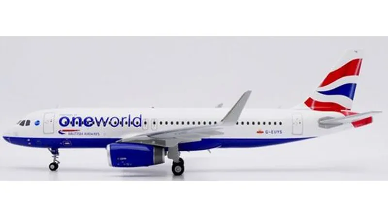 SA2062 JC WING British Airways / 英国航空 ブリティッシュ・エアウェイズ Oneworld A320 G-EUYS スタンド付 1:200 予約