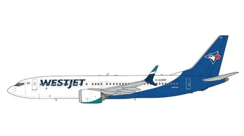 SA4131 JC WING WestJet Airlines / ウエストジェット Toronto Blue Jays 737 MAX8 C-GORP 1:400 予約