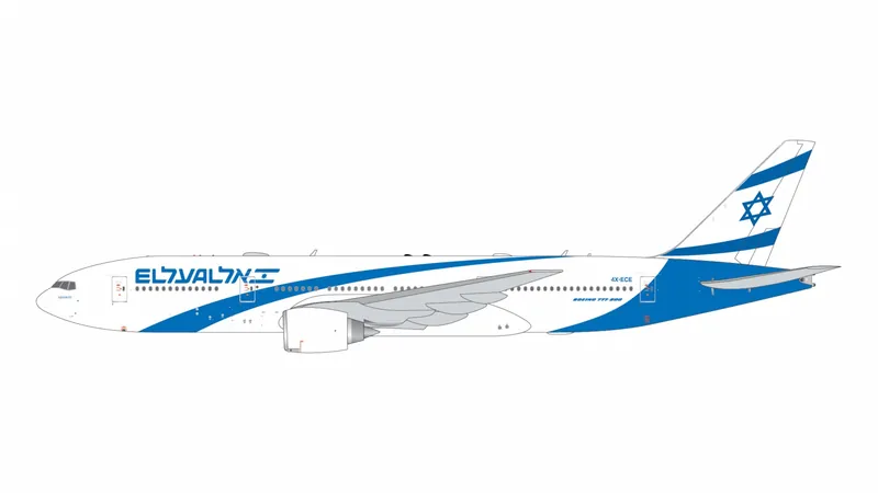 GJELY2425 GEMINI JETS El Al Israel Airlines / エル・アル航空/イスラエル new livery B777-200ER 4X-ECE 1:400 予約