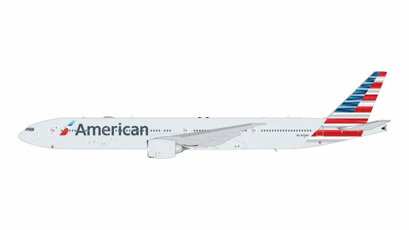 G2AAL1415F GEMINI 200 American Airlines / アメリカン航空 777-300ER flaps down N722AN  スタンド付 1:200 予約