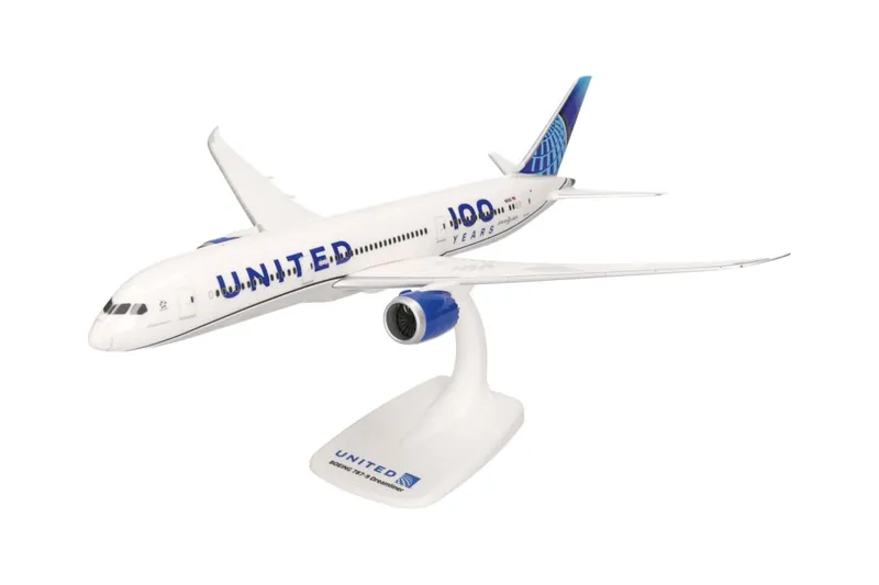 614979 Herpa SNAPFIT United Airlines / ユナイテッド航空 787-9 N61101 100 Years 1:200 予約