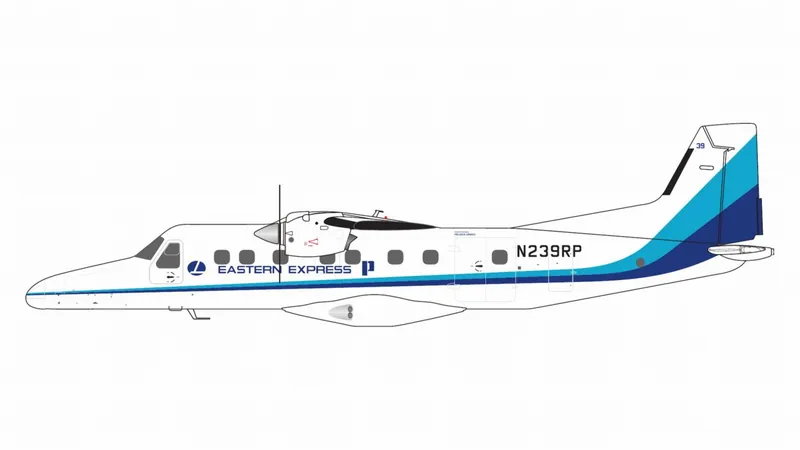 G2EAL1485 GEMINI 200 Eastern Express / イースタンエクスプレス Dornier 228-200 N239RP  スタンド付 1:200 予約