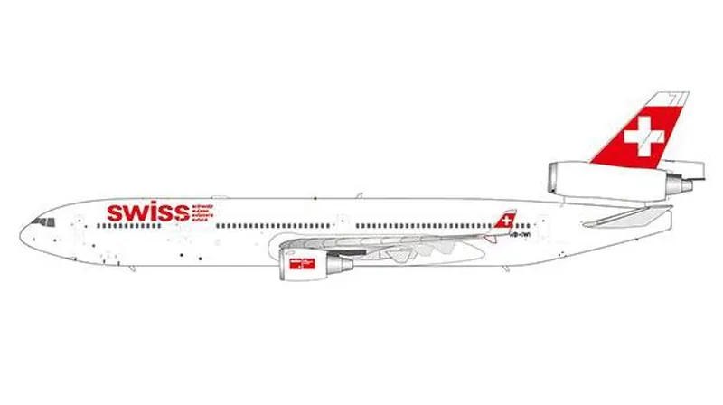 XX20880 JC WING Swiss International Air Lines / スイス国際航空 MD-11 HB-IWI スタンド付 1:200 予約